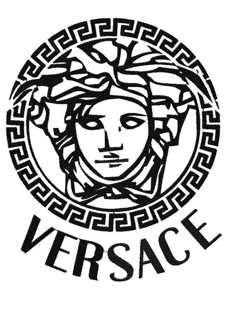 versace logo prints|Versace logo drawing.